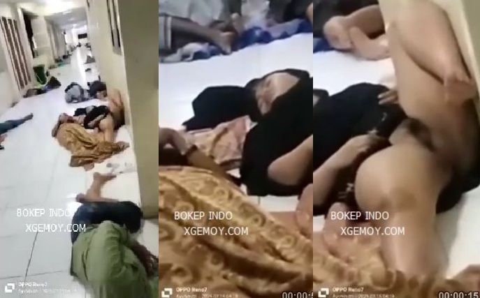 Viral! Hijab Tidur Dilantai Pepeknya Diliatin Orang